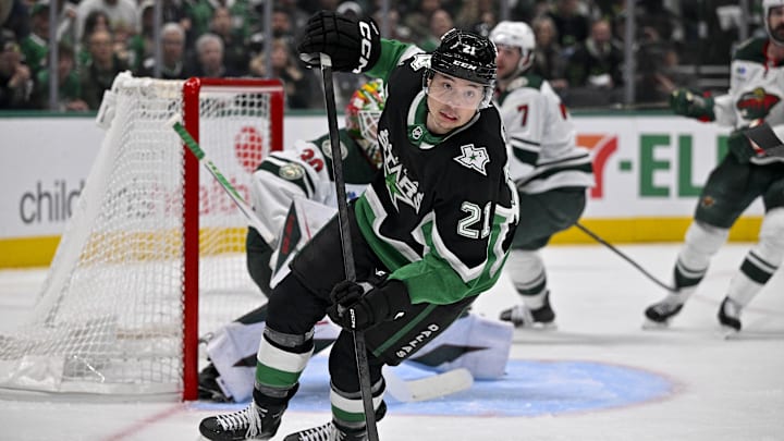 Jason Robertson has scored in all five games against the Wild this series.