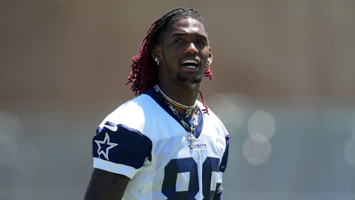 Dallas Cowboys receiver CeeDee Lamb during training camp at Marriott Residence Inn-River Ridge Playing Fields. 