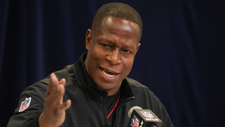 Atlanta Falcons coach Raheem Morris is against the tush push.