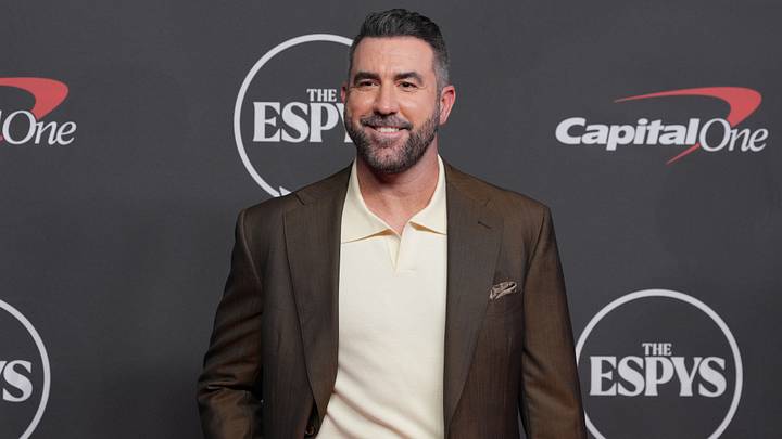 Justin Verlander arrives on the red carpet before the 2026 ESPY Awards at Lincoln Center. Credit: Kirby Lee-Imagn Images