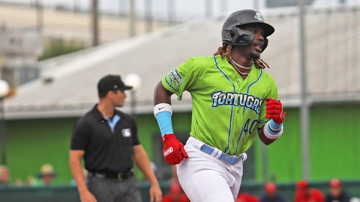 Daytona Tortugas outfielder Yerlin Confidan (40)