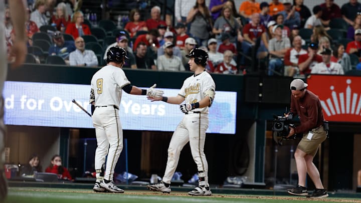 Feb 13, 2026; Arlington, TX, USA; TCU vs Vanderbilt during the Shriner's Children's College Showdown at Globe Life Field. Mandatory Credit: Chris Jones-Imagn Images