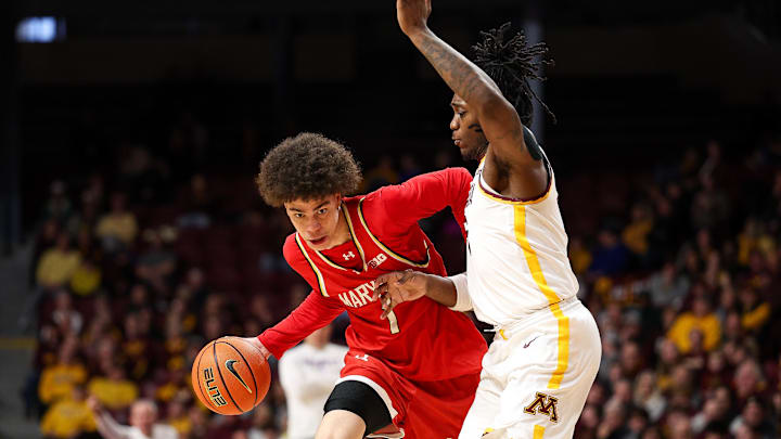 Maryland Terrapins guard Darius Adams (1) 