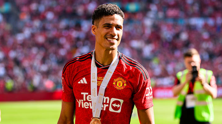 Raphael Varane won the FA Cup in his final game for Man Utd