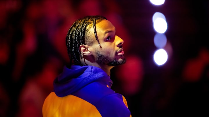Los Angeles Lakers guard Bronny James against the Phoenix Suns at Footprint Center. 