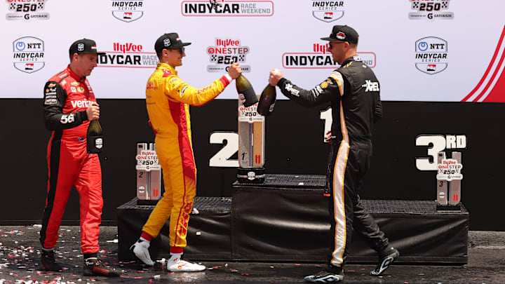 Will Power, Team Penske, Alex Palou, Chip Ganassi Racing, Scott McLaughlin, Team Penske, IndyCar