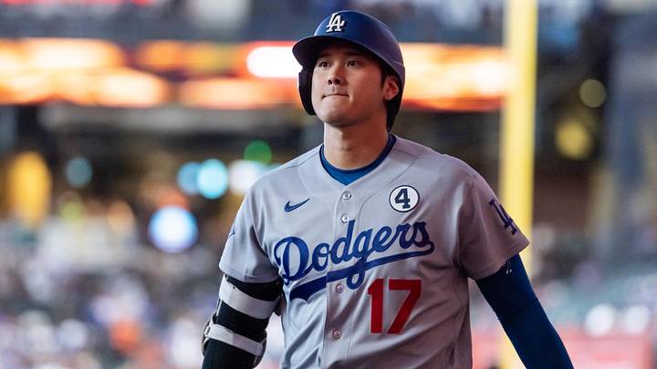 Jun 2, 2026; Phoenix, Arizona, USA; Los Angeles Dodgers designated hitter Shohei Ohtani in the first inning against the Arizona Diamondbacks at Chase Field. Mandatory Credit: Mark J. Rebilas-Imagn Images
