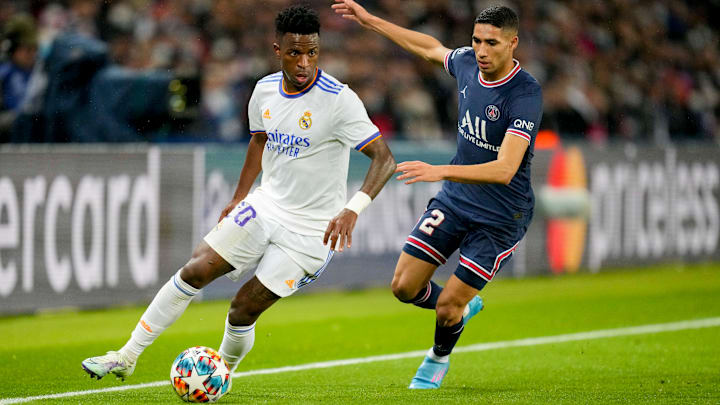 Vinícius Jr. e Hakimi vão se encontrar em Brasil x Marrocos 