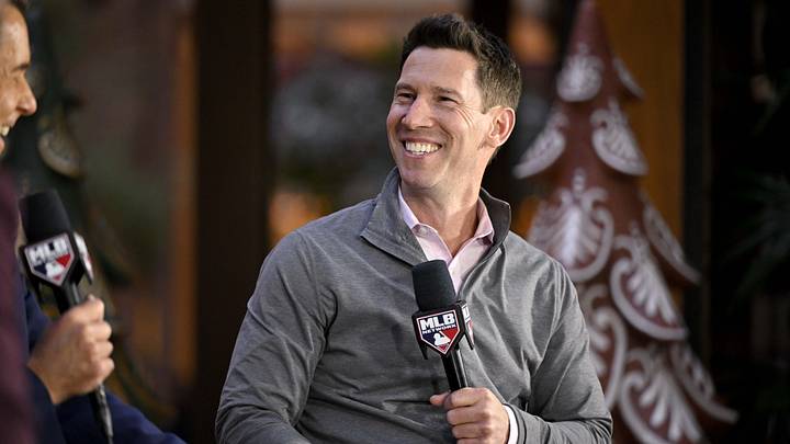 Dec 9, 2024; Dallas, TX, USA; Boston Red Sox chief baseball officer Craig Breslow speaks with the media
at the Hilton Anatole during the 2024 MLB Winter Meetings. Mandatory Credit: Jerome Miron-Imagn Images Dec 9, 2024; Dallas, TX, USA; Boston Red Sox chief baseball officer Craig Breslow speaks with the media
at the Hilton Anatole during the 2024 MLB Winter Meetings. Mandatory Credit: Jerome Miron-Imagn Images