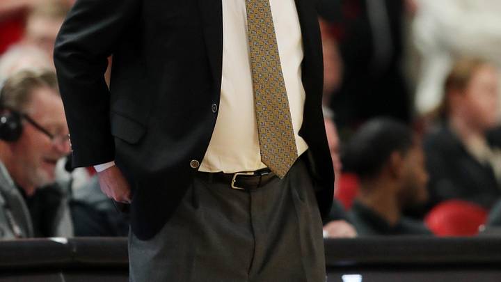 Feb 11, 2026; Lubbock, Texas, USA; Colorado Buffaloes head coach Tad Boyle looks at the scoreboard in the fist half of the game against the Texas Tech Red Raiders at United Supermarkets Arena. Mandatory Credit: Michael C. Johnson-Imagn Images Feb 11, 2026; Lubbock, Texas, USA; Colorado Buffaloes head coach Tad Boyle looks at the scoreboard in the fist half of the game against the Texas Tech Red Raiders at United Supermarkets Arena. Mandatory Credit: Michael C. Johnson-Imagn Images