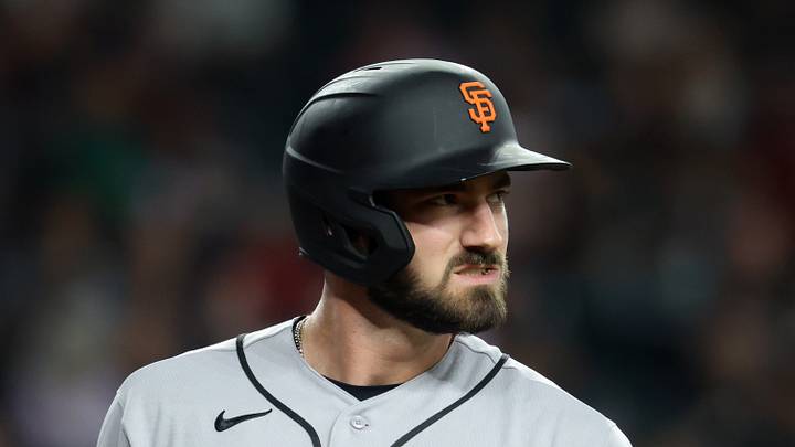 Phoenix, Arizona, USA; San Francisco Giants designated hitter Bryce Eldridge against the Arizona Diamondbacks at Chase Field. Mandatory Credit: Mark J. Rebilas-Imagn Images Phoenix, Arizona, USA; San Francisco Giants designated hitter Bryce Eldridge against the Arizona Diamondbacks at Chase Field. Mandatory Credit: Mark J. Rebilas-Imagn Images