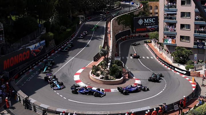 MONTE-CARLO, MONACO - MAY 26: Yuki Tsunoda of Japan driving the (22) Visa Cash App RB VCARB 01 leads Alexander Albon of Thailand driving the (23) Williams FW46 Mercedes during the F1 Grand Prix of Monaco at Circuit de Monaco on May 26, 2024 in Monte-Carlo, Monaco. (Photo by Ryan Pierse/Getty Images) MONTE-CARLO, MONACO - MAY 26: Yuki Tsunoda of Japan driving the (22) Visa Cash App RB VCARB 01 leads Alexander Albon of Thailand driving the (23) Williams FW46 Mercedes during the F1 Grand Prix of Monaco at Circuit de Monaco on May 26, 2024 in Monte-Carlo, Monaco. (Photo by Ryan Pierse/Getty Images)