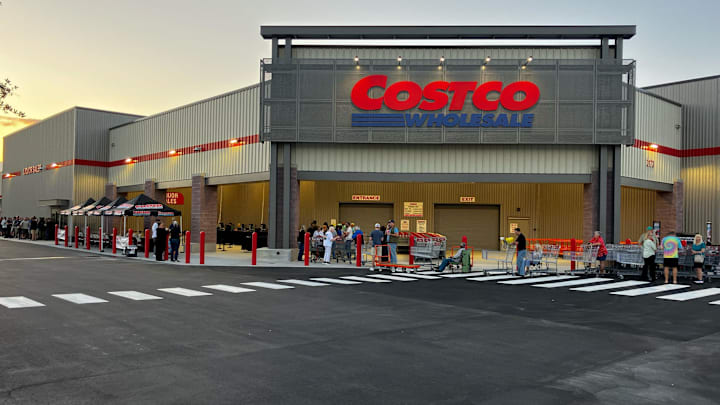 Costco customers line up before the 7:30 a.m. April 25, 2025, opening of the new store in Stuart at 3173 S. Kanner Hwy., just south of Martin County High School.