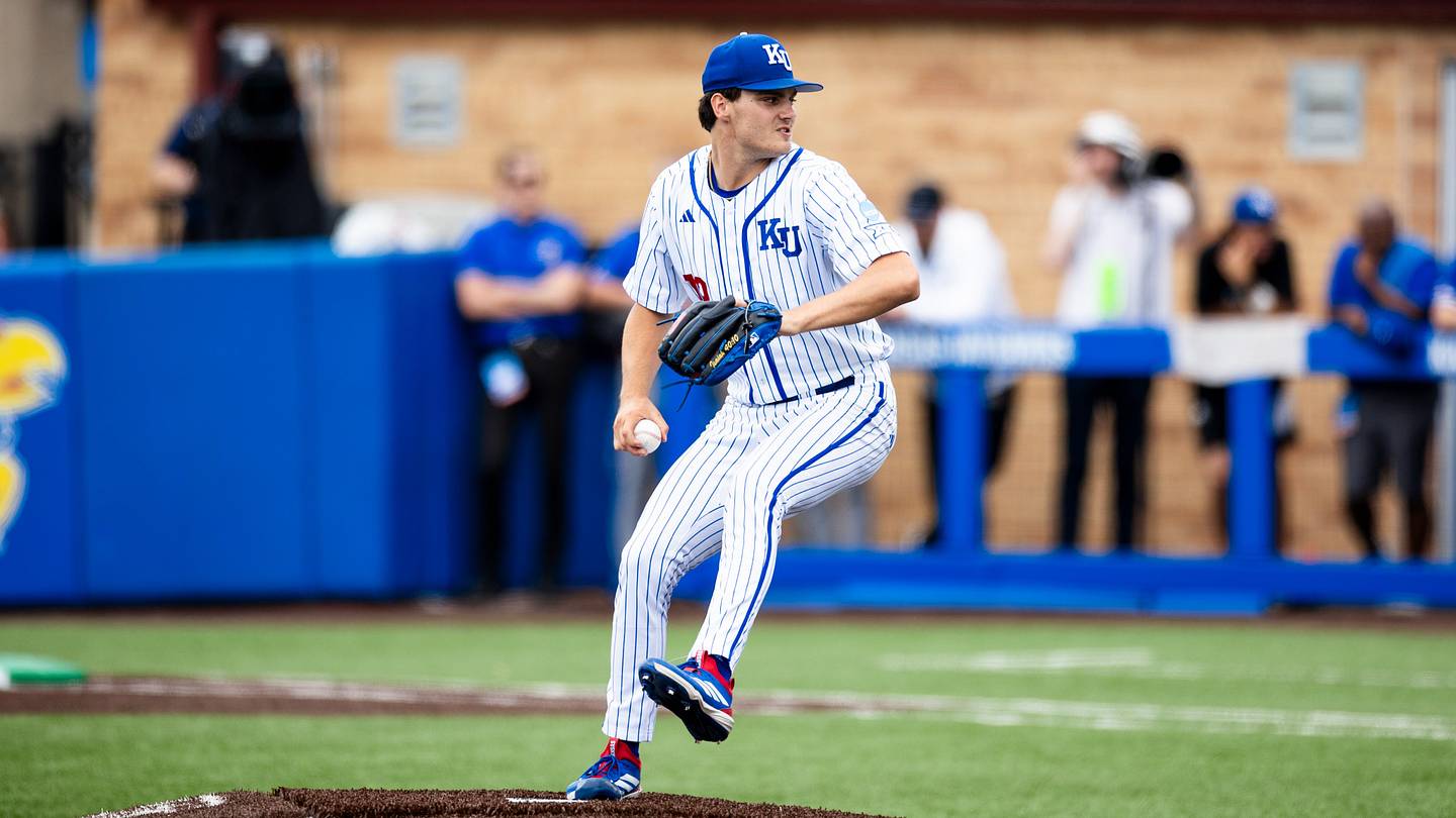 Kansas Baseball Beats Northeastern in Game 1 of Lawrence Regional