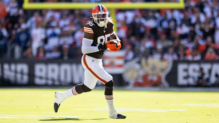 Cleveland Browns tight end David Njoku.