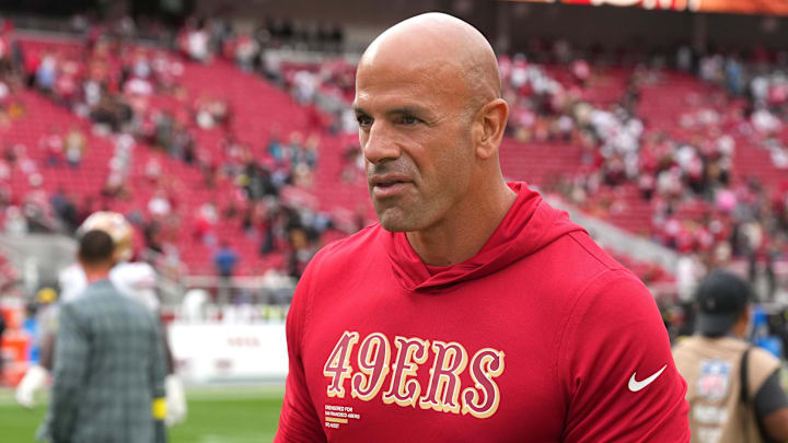 San Francisco 49ers defensive coordinator Robert Saleh.