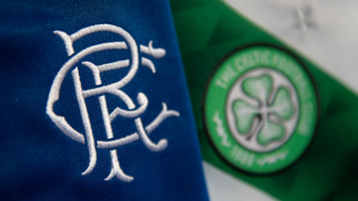 The Glasgow Celtic FC and the Glasgow Rangers FC Club Badges