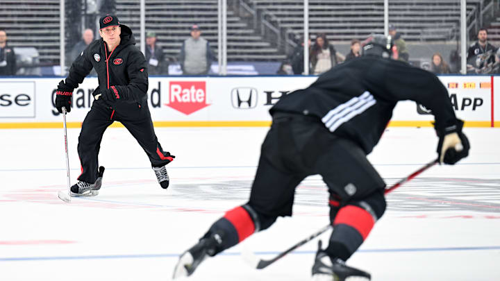 2023 Navy Federal Credit Union NHL Stadium Series - Hurricanes and Capitals practice and family