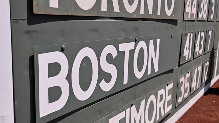 Jun 29, 2025; Boston, Massachusetts, USA; A closeup view of the Green Monster before a game at Fenway Park between the Boston Red Sox and the Toronto Blue Jays. Mandatory Credit: Eric Canha-Imagn Images Jun 29, 2025; Boston, Massachusetts, USA; A closeup view of the Green Monster before a game at Fenway Park between the Boston Red Sox and the Toronto Blue Jays. Mandatory Credit: Eric Canha-Imagn Images