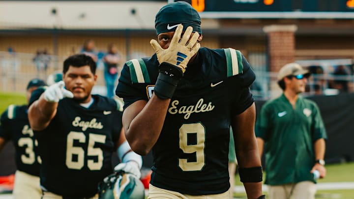 Kaden McCarty on the football field Kaden McCarty on the football field