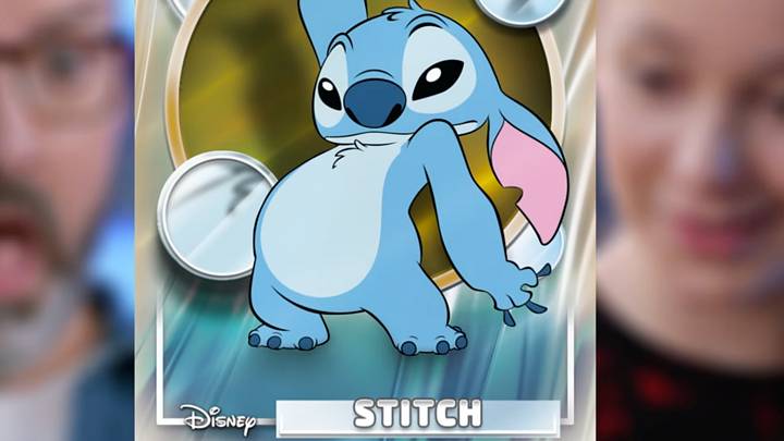 Stitch stars alongside Tony Hale in the new Disney and Topps spot, "Unpack the Magic."