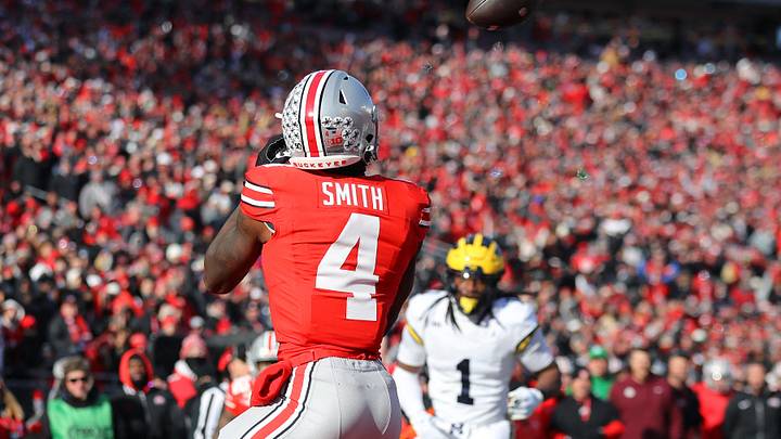 Ohio State wide receiver Jeremiah Smith catches a touchdown pass against Michigan. Credit: Joseph Maiorana-Imagn Images Ohio State wide receiver Jeremiah Smith catches a touchdown pass against Michigan. Credit: Joseph Maiorana-Imagn Images