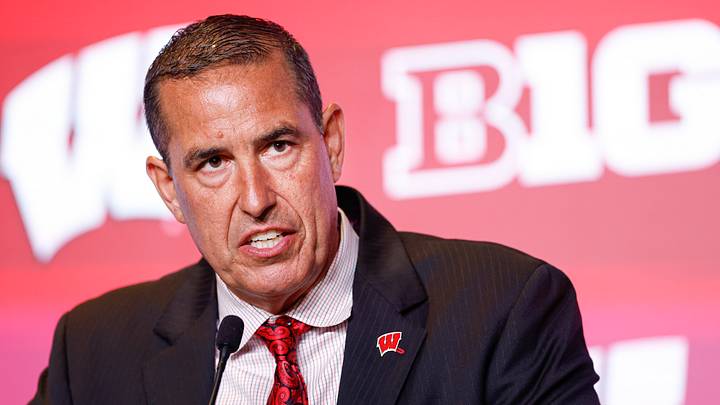 Wisconsin Football head coach Luke Fickell. Wisconsin Football head coach Luke Fickell.