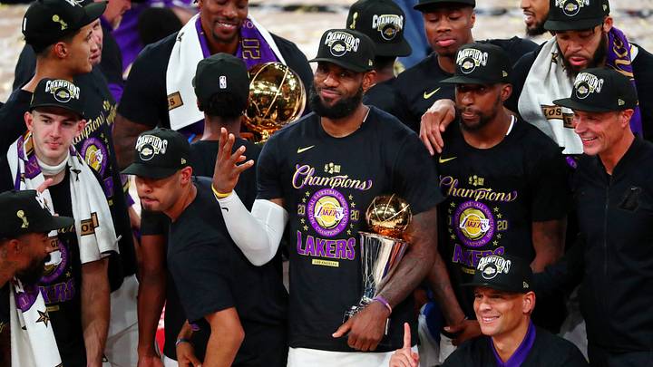 LeBron James won his fourth NBA title as a member of the Lakers LeBron James won his fourth NBA title as a member of the Lakers
