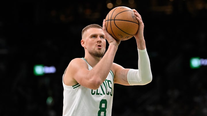 Boston Celtics center Kristaps Porzingis.
