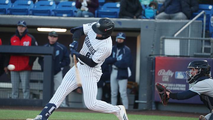 Hudson Valley’s Kaeden Kent at bat during opening day versus Wilmington at Heritage Financial Park on April 7, 2026. Hudson Valley’s Kaeden Kent at bat during opening day versus Wilmington at Heritage Financial Park on April 7, 2026.
