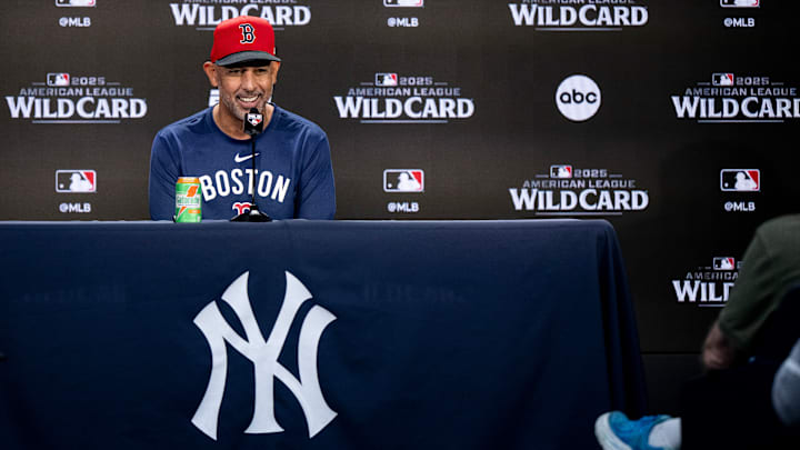 Wild Card Series - Boston Red Sox Workout Wild Card Series - Boston Red Sox Workout