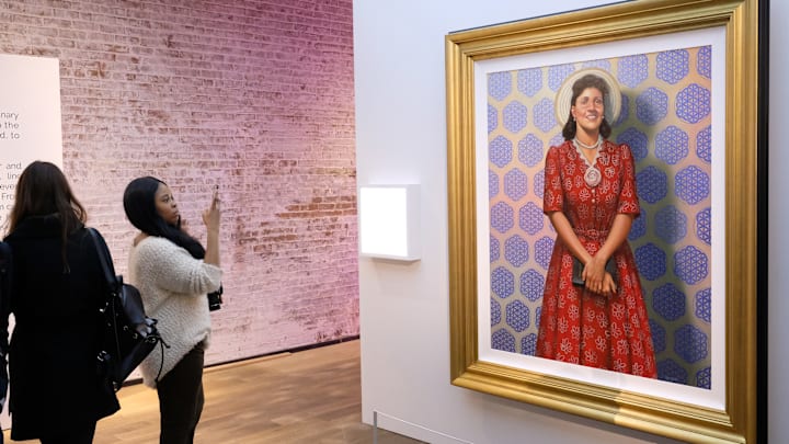 A portrait of Henrietta Lacks hangs in New York City.
