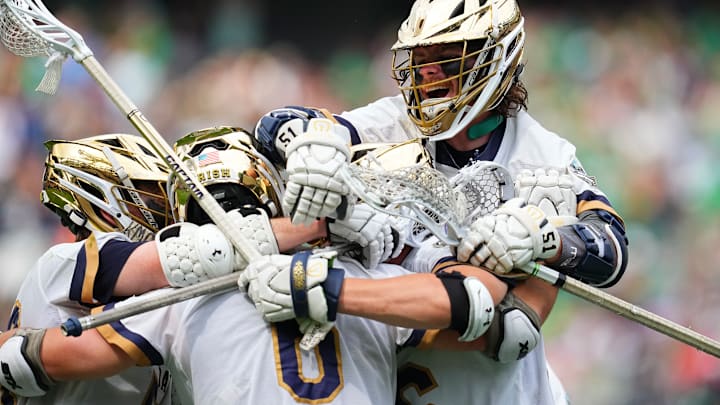 Notre Dame Fighting Irish celebrate a national title