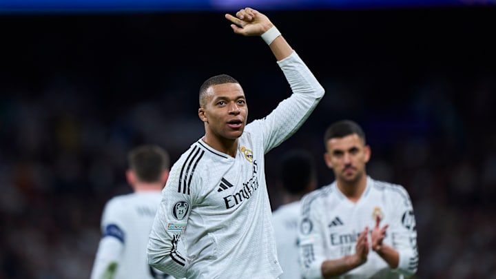 Kylian Mbappe scored three against the Cityzens Kylian Mbappe scored three against the Cityzens