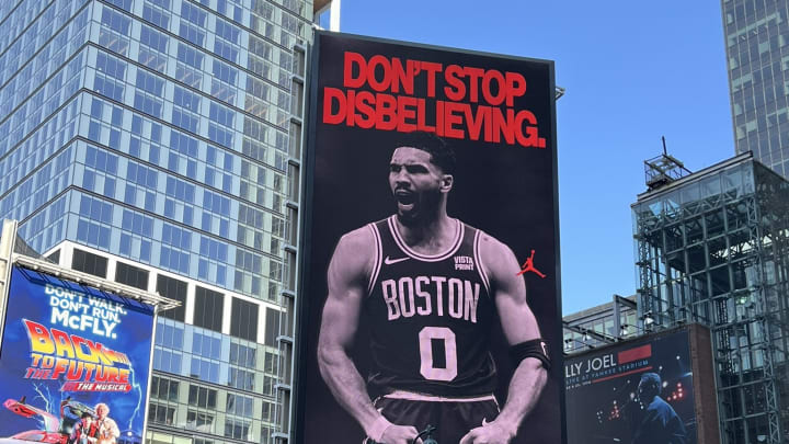 Jayson Tatum's Jordan Brand billboard.