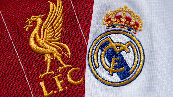 The Liverpool FC and Real Madrid Club Badges