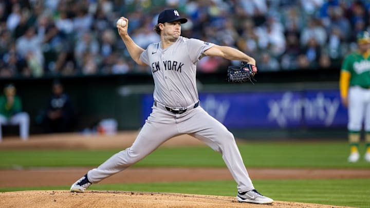 New York Yankees pitcher Gerrit Cole. New York Yankees pitcher Gerrit Cole.