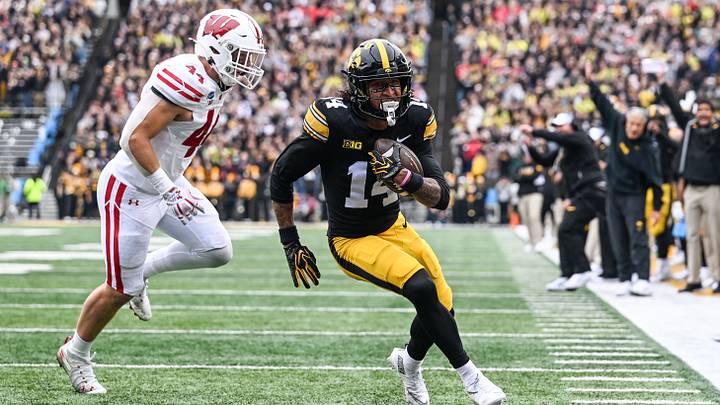 Iowa Hawkeyes wide receiver Tony Diaz. Iowa Hawkeyes wide receiver Tony Diaz.