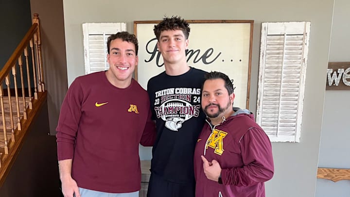 LBs coach Mariano Sori-Marin (left) Pierce Petersohn (middle) and DC Danny Collins (right) LBs coach Mariano Sori-Marin (left) Pierce Petersohn (middle) and DC Danny Collins (right)