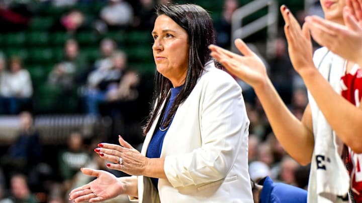 Nebraska head coach Amy Williams. Nebraska head coach Amy Williams.