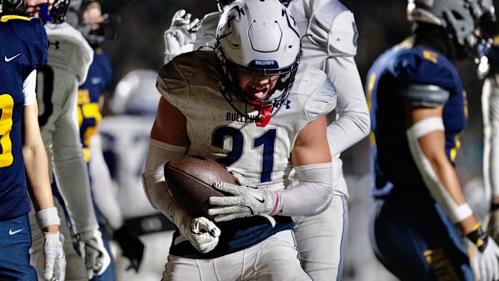 Noah Holman rushed for 147 yards and three touchdowns in Gonzaga Prep's 28-21 win over Mead for the GSL championship.