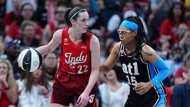 Caitlin Clark is guarded by Allisha Gray during an Indiana Fever vs. Atlanta Dream game. Caitlin Clark is guarded by Allisha Gray during an Indiana Fever vs. Atlanta Dream game.