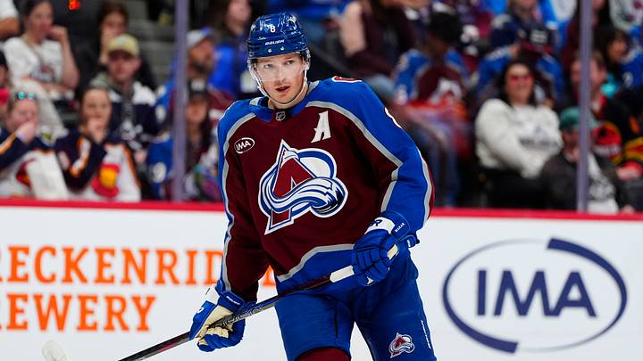 Colorado Avalanche defenseman Cale Makar  Credit: Ron Chenoy-Imagn Images