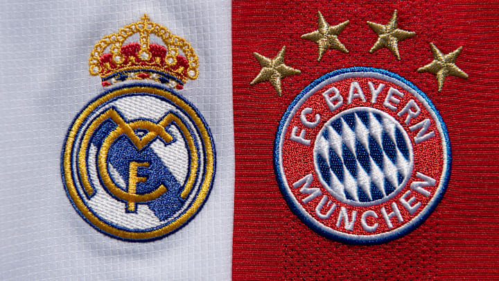 The Real Madrid and FC Bayern Munich Club Badges