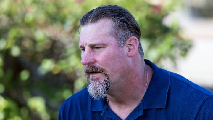 Mar 30, 2026; Phoenix, AZ, USA; Detroit Lions head coach Dan Campbell during the 2026 NFL Annual League Meeting at the Arizona Biltmore. Mandatory Credit: Mark J. Rebilas-Imagn Images