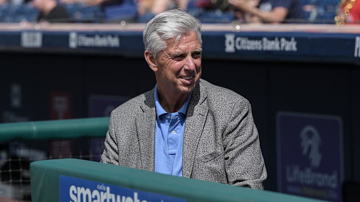 Jun 24, 2023; Philadelphia, Pennsylvania, USA;  Philadelphia Phillies President of Baseball
