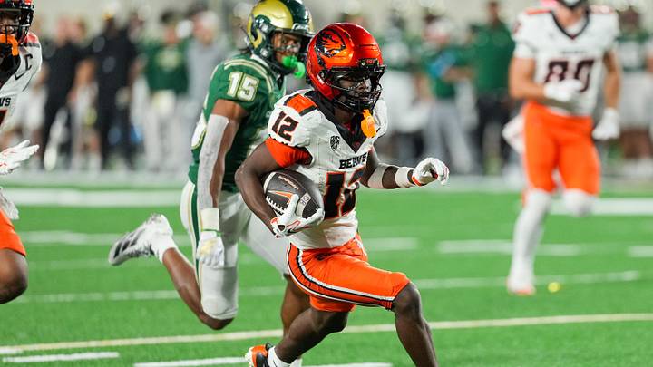 Freshman wide receiver Jesse Legree is having a historic season at Oregon State. (Andrew Rydland-Imagn Images) Freshman wide receiver Jesse Legree is having a historic season at Oregon State. (Andrew Rydland-Imagn Images)