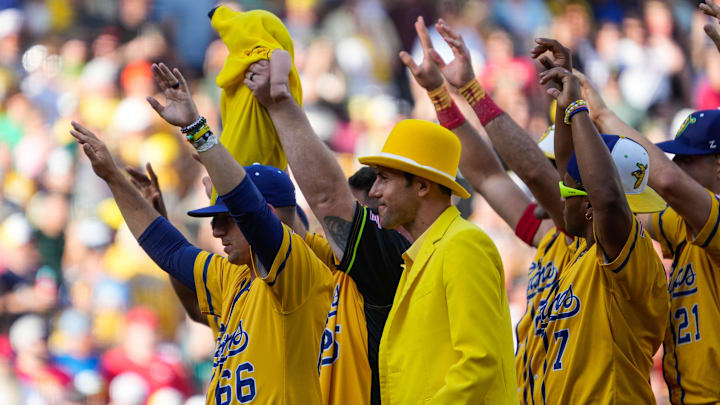The Savannah Bananas played the Texas Tailgatersfor a second time at Great American Ballpark on Saturday June 14, 2025. The game included music, dancing, baby races, father and son catch and plenty of back flips. The Bananas played to a crowd of around 42,000 people both nights. The Savannah Bananas played the Texas Tailgatersfor a second time at Great American Ballpark on Saturday June 14, 2025. The game included music, dancing, baby races, father and son catch and plenty of back flips. The Bananas played to a crowd of around 42,000 people both nights.