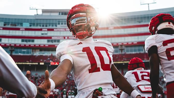Andrew Marshall warming up before the Big Red Preview event. Andrew Marshall warming up before the Big Red Preview event.