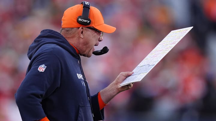 Dec 14, 2025; Denver, Colorado, USA; Denver Broncos head coach Sean Payton stands on the sidelines during the second quarter against the Green Bay Packers at Empower Field at Mile High. Dec 14, 2025; Denver, Colorado, USA; Denver Broncos head coach Sean Payton stands on the sidelines during the second quarter against the Green Bay Packers at Empower Field at Mile High.